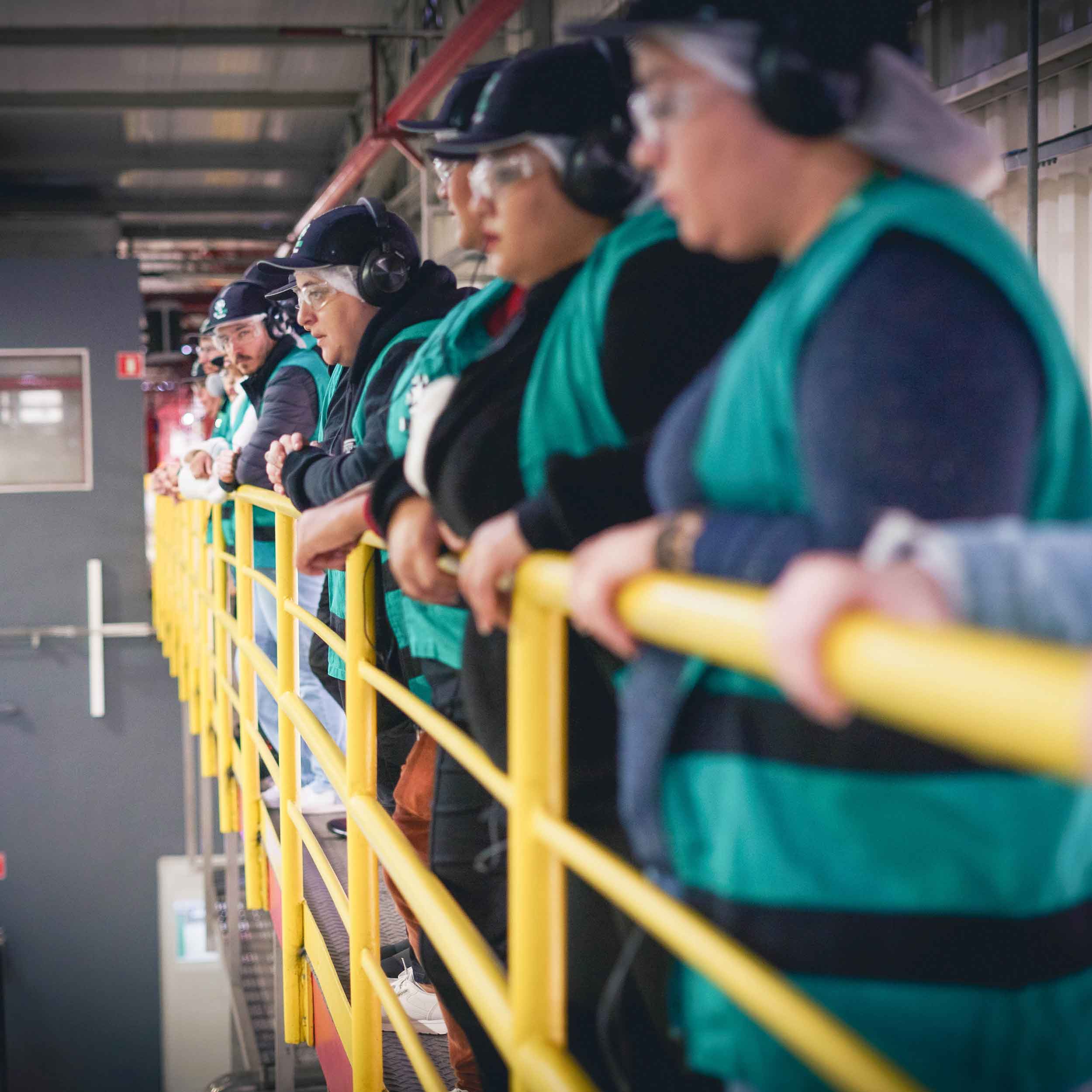 Funcionários fabrica 