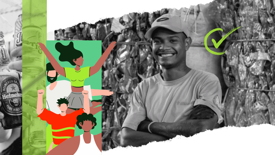 Colagem de fotos e figuras